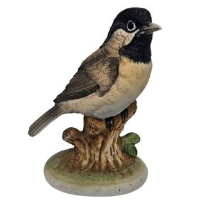 Vtg Lefton China Hand Painted Bird Chickadee Lefton Trademark Japan Figurine